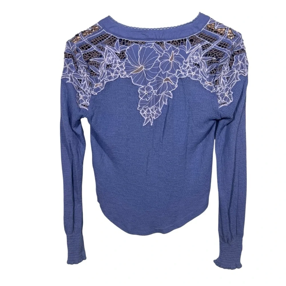 Free People Easy Breezy Long Sleeve Henley Size XS